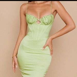 Elegant Green Bodycon Dress